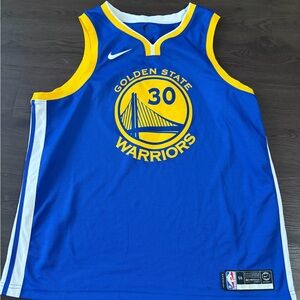Golden State Warriors Blue and Yellow Basketball Jersey
